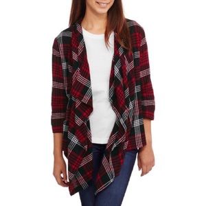 Plaid Cardigan (open)